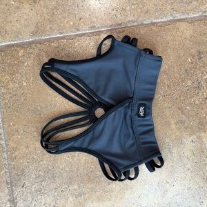 Black Strappy Kids Tank Top